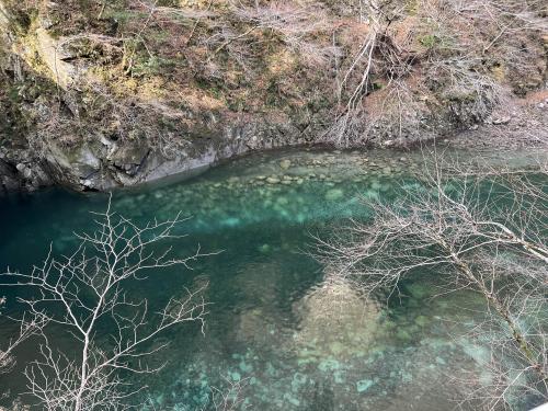 玄倉ダムのユーシンブルー 玄倉ダムのユーシンブルー