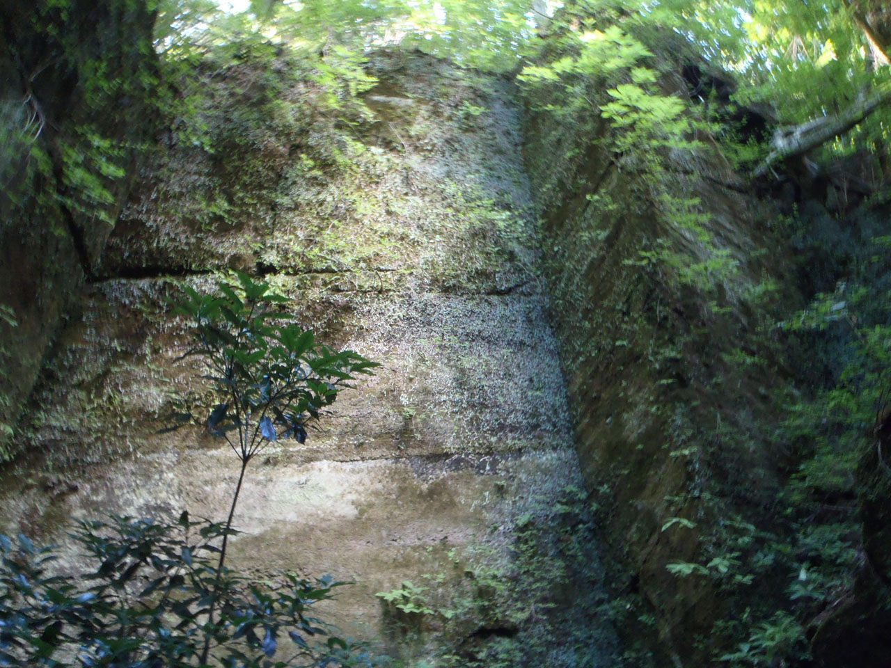 久野石の採石場跡