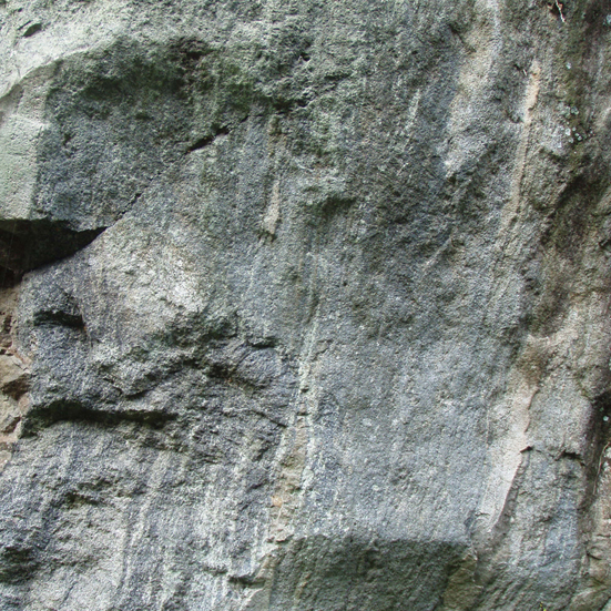 幕山溶岩の流離構造 幕山溶岩の流離構造