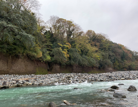 文命堤の千貫岩周辺の画像