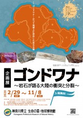 企画展「ゴンドワナ」チラシ表