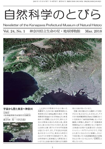 自然科学のとびら Vol.24,No.1 表紙