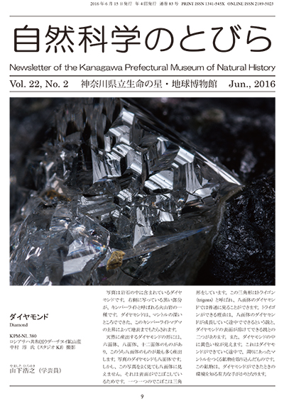 自然科学のとびら Vol.22, No.2 表紙
