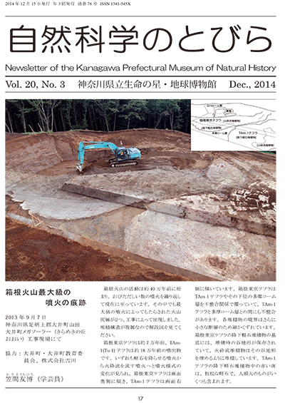 自然科学のとびら Vol.20,No.3 表紙