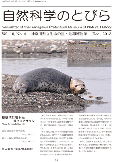 自然科学のとびら Vol.19,No.4 表紙