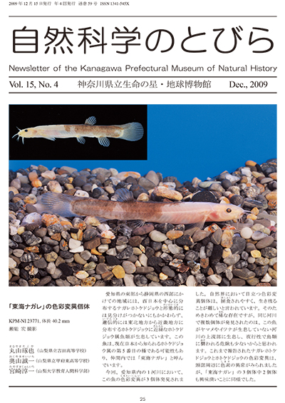 自然科学のとびら Vol.15,No.4 表紙