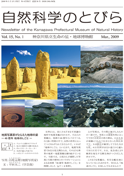 自然科学のとびら Vol.15,No.1 表紙