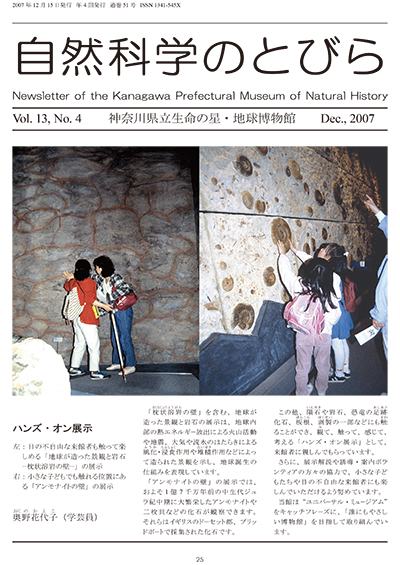 自然科学のとびら Vol.13,No.4 表紙