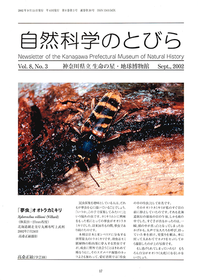 自然科学のとびら Vol.8 No.3 表紙
