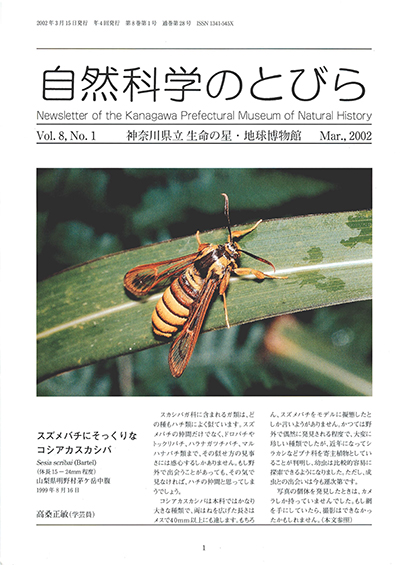 自然科学のとびら Vol.8 No.1 表紙
