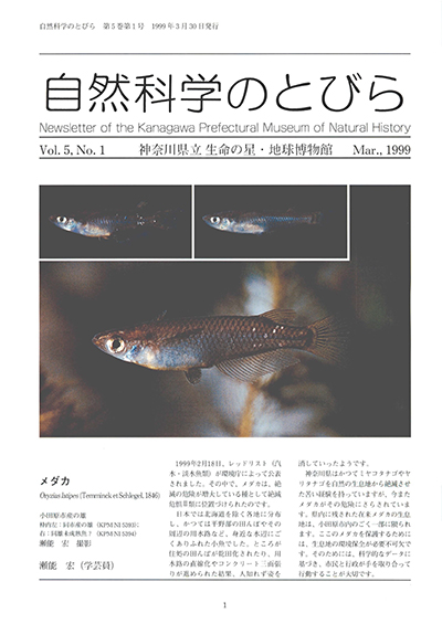 自然科学のとびら Vol.5 No.1 表紙