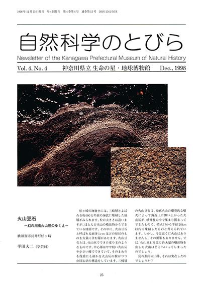自然科学のとびら Vol.4 No.4 表紙