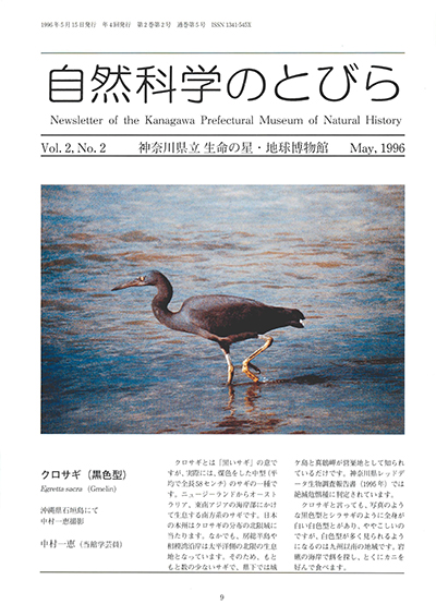 自然科学のとびら Vol.2,No.2 表紙