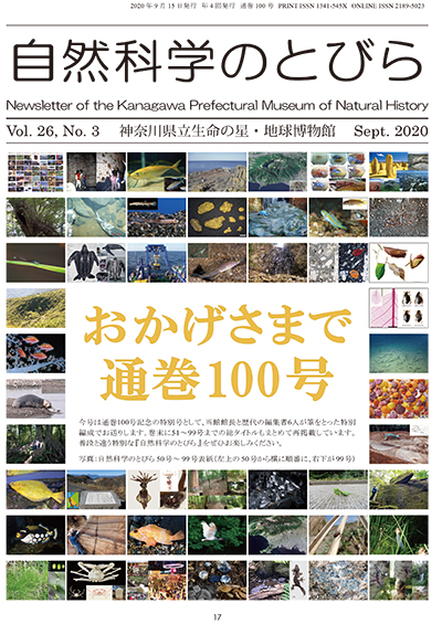 自然科学のとびら Vol.26,No.3 表紙