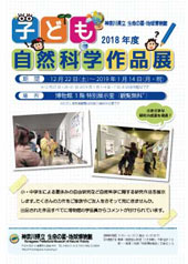 2018年度子ども自然科学作品展チラシ