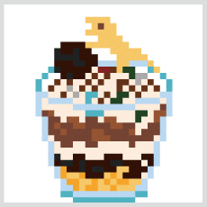 地層パフェのドット絵画像