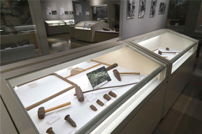 実際の道具が展示される