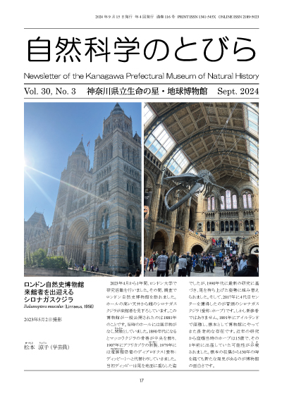 自然科学のとびら Vol.30,No.3 表紙