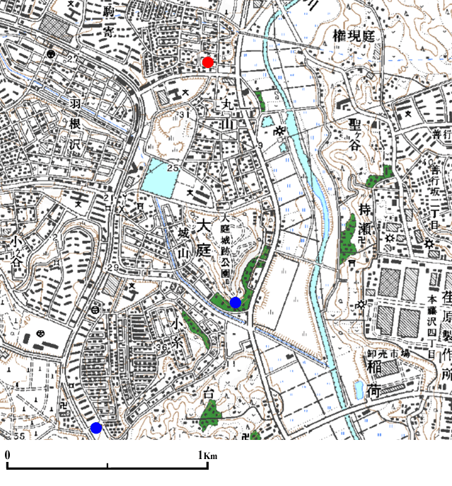 ����s���̒n�_