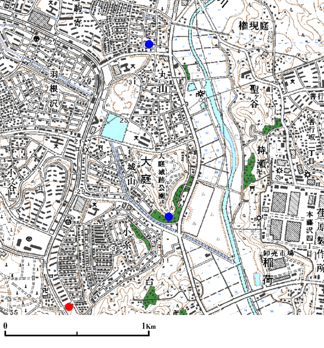 ����s���̒n�_