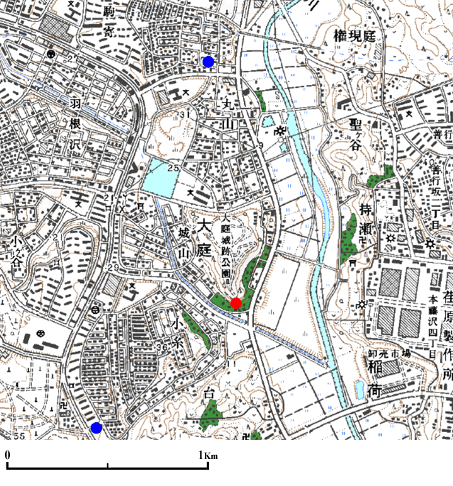 ����s���̒n�_