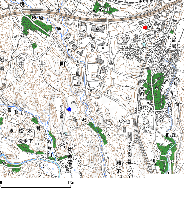 ������S���䒬��m���̒n�_