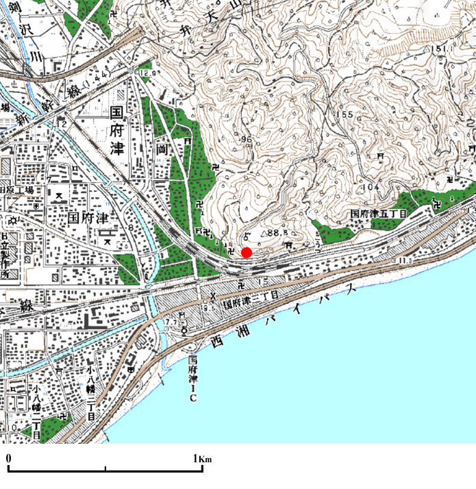 ���c���s���{�Â̒n�_