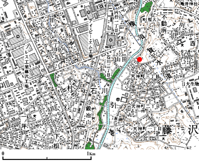 ����s�ΐ�E�~�s�̒n�_