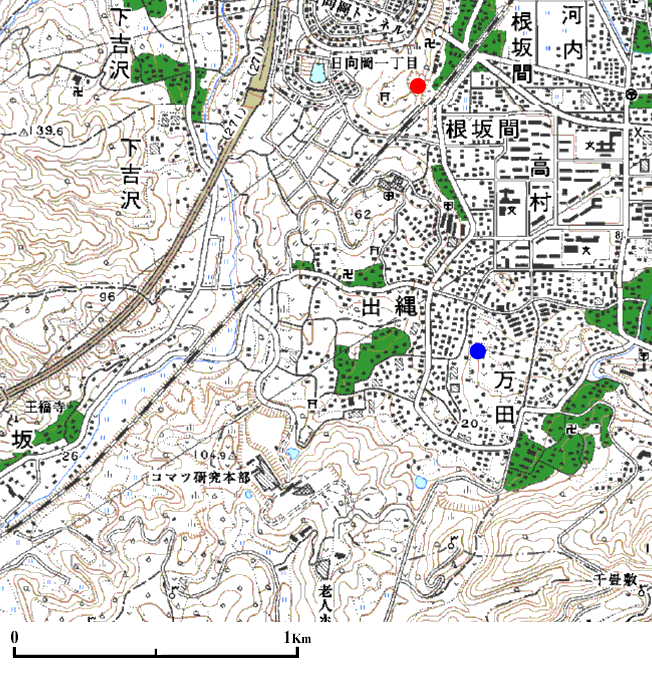 ���ˎs����Ԃ̒n�_