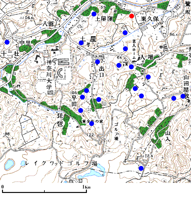 ���ˎs�y���̒n�_