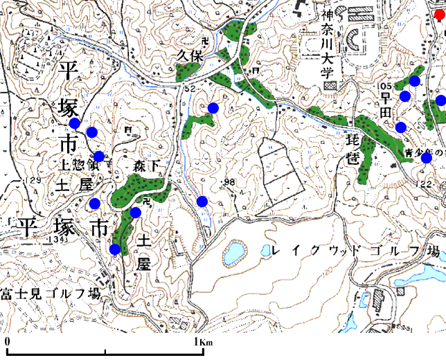 ���ˎs�y���̒n�_