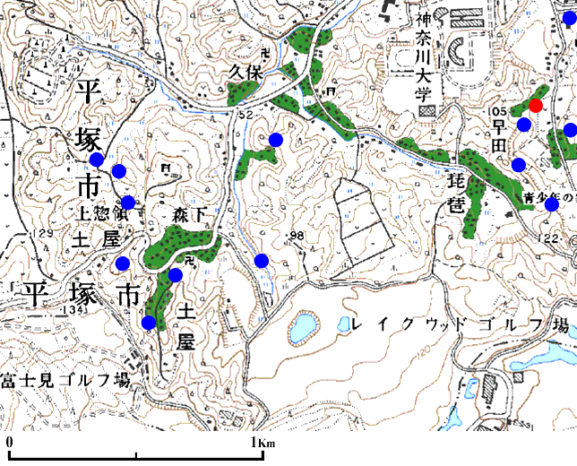 ���ˎs�y���̒n�_