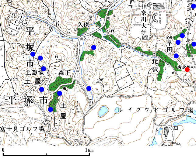 ���ˎs�y���̒n�_