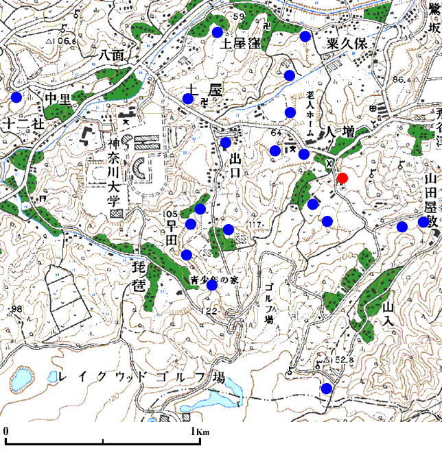 ���ˎs�y���̒n�_