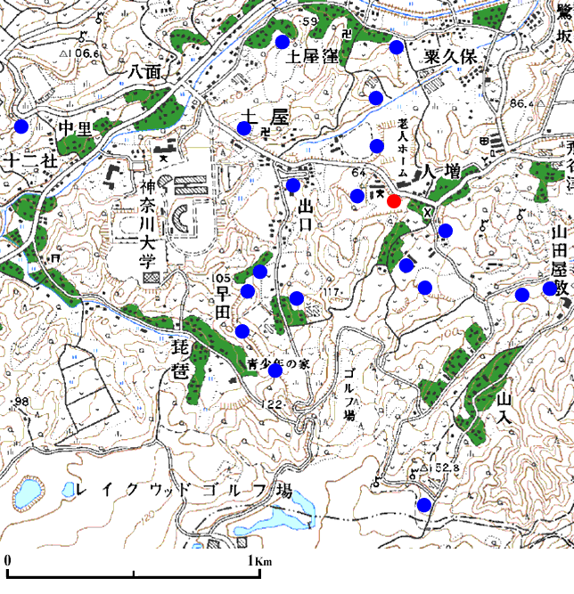 ���ˎs�y���̒n�_