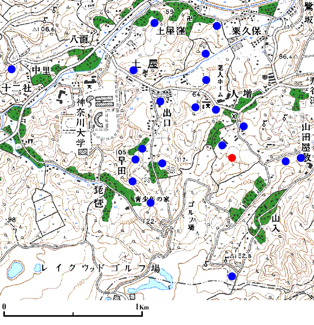 ���ˎs�y���̒n�_