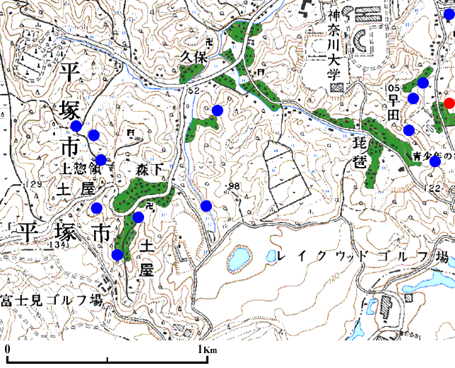 ���ˎs�y���̒n�_