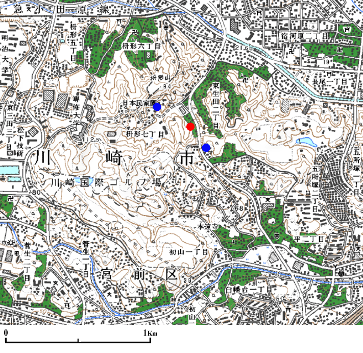 ���s�����擌���c�̒n�_