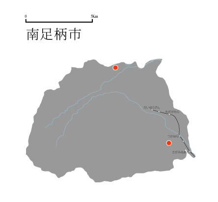 �_�ސ쌧�쑫���s�̒n�}