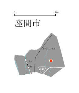 �_�ސ쌧���Ԏs�̒n�}