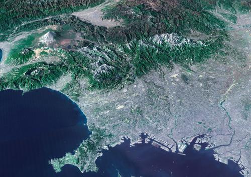 宇宙から見た日本の衛星画像
