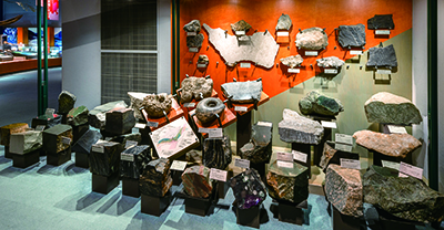 岩石展示の画像