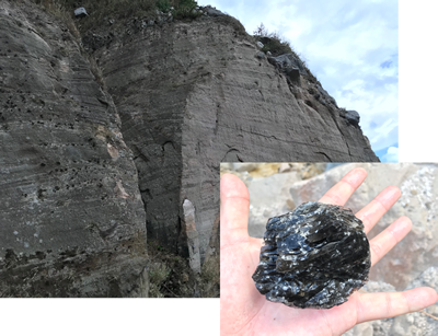 神津島火山の火砕密度流堆積物とそこに含まれる黒曜石