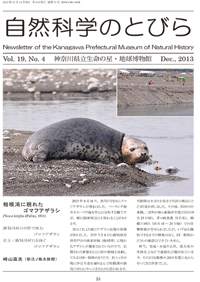 自然科学のとびら Vol.19,No.4　表紙