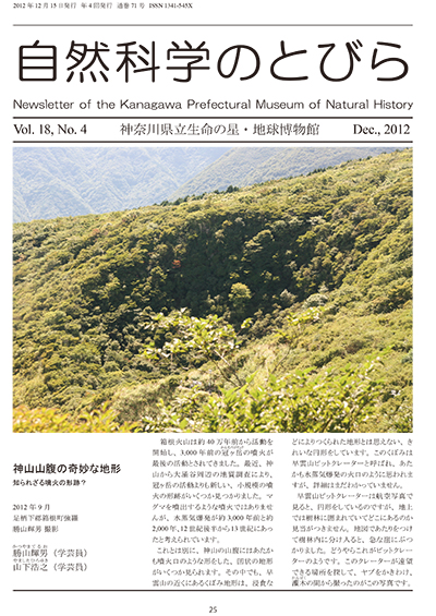 自然科学のとびら Vol.18,No.4　表紙