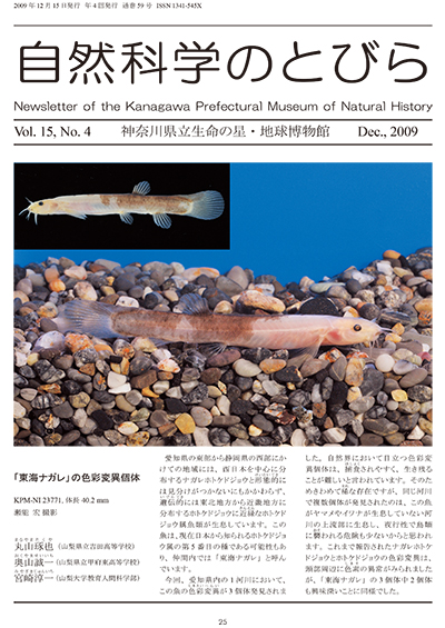 自然科学のとびら Vol.15,No.4　表紙