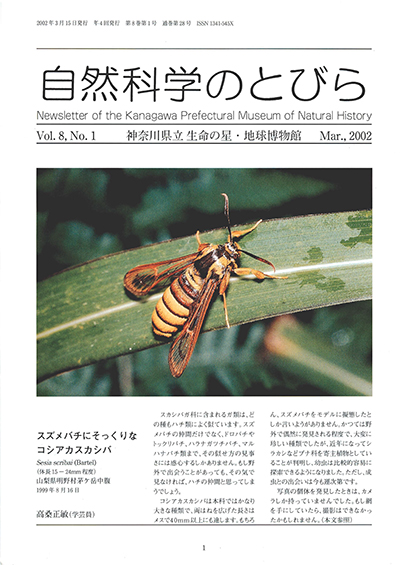 自然科学のとびら Vol.8 No.1　表紙