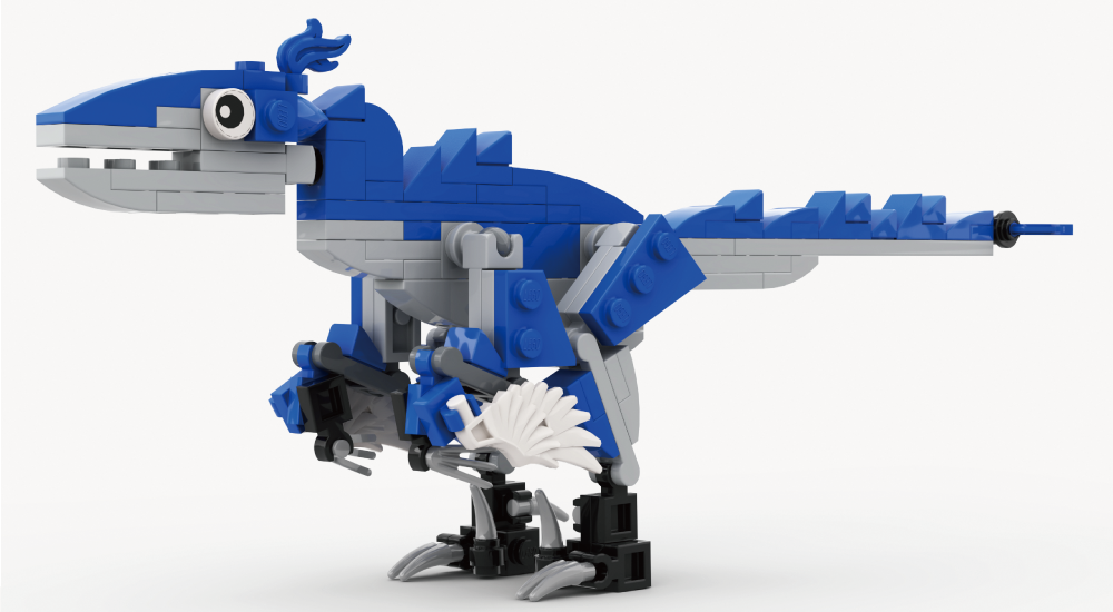 「LEGOで作った(R)ヴェロキラプトル」のイメージ画像